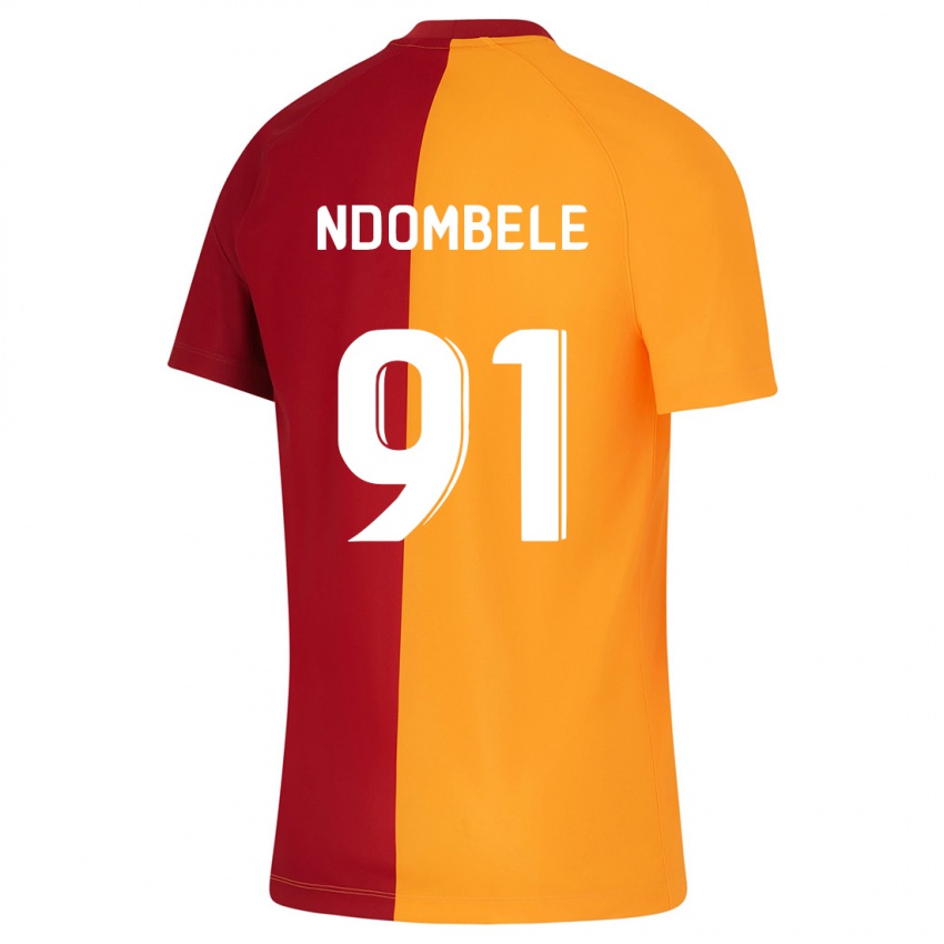 Niño Camiseta Tanguy Ndombele #91 Naranja 1ª Equipación 2023/24 La Camisa Chile