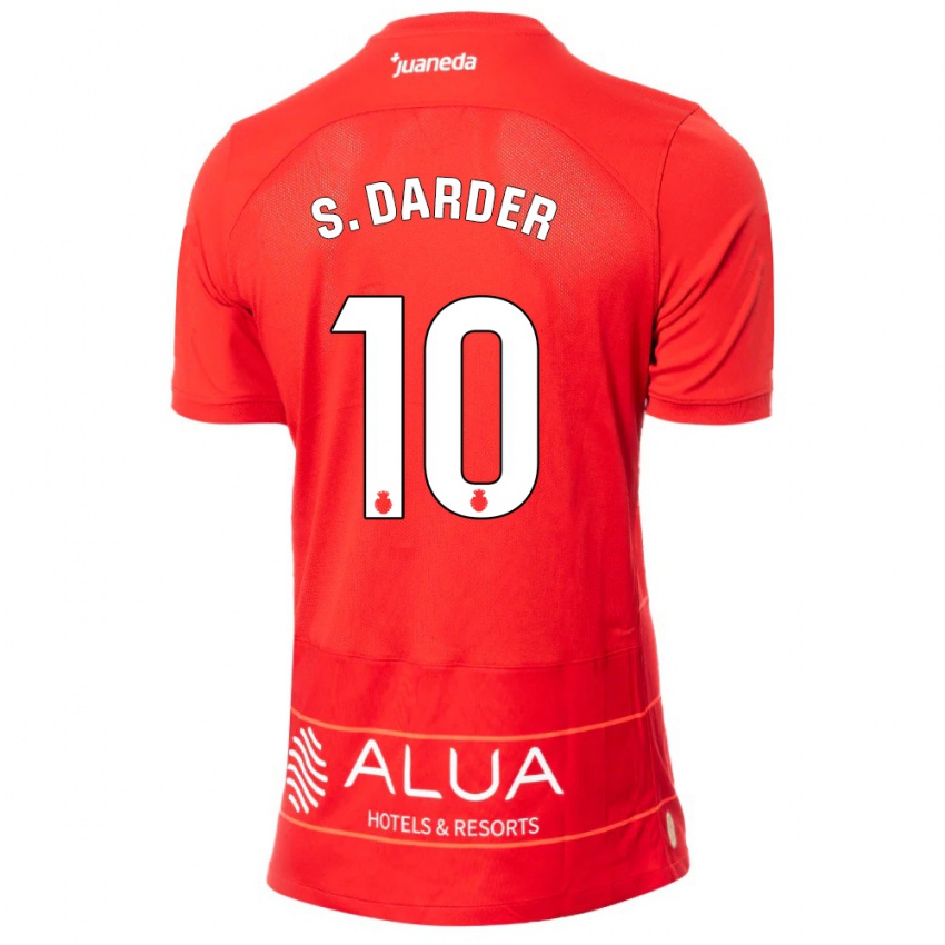 Niño Camiseta Sergi Darder #10 Rojo 1ª Equipación 2023/24 La Camisa Chile