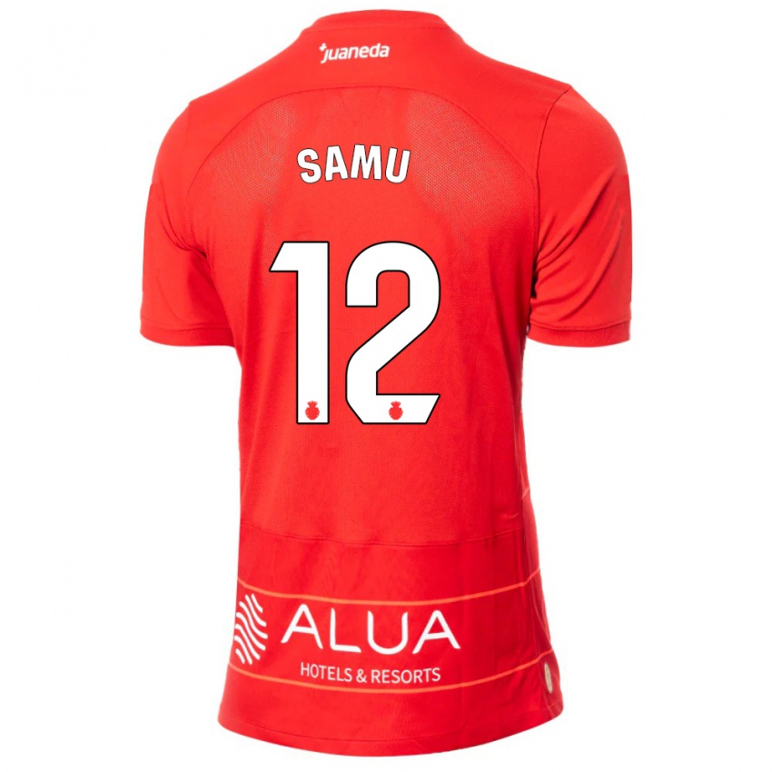 Niño Camiseta Samú Costa #12 Rojo 1ª Equipación 2023/24 La Camisa Chile