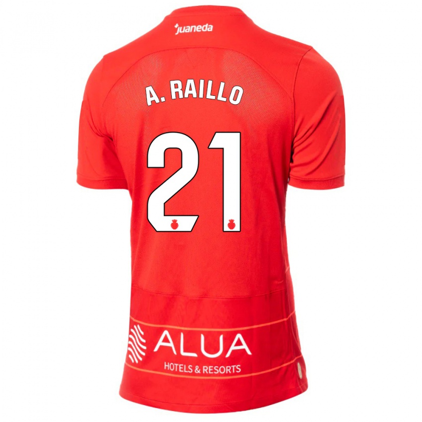 Niño Camiseta Antonio Raíllo #21 Rojo 1ª Equipación 2023/24 La Camisa Chile