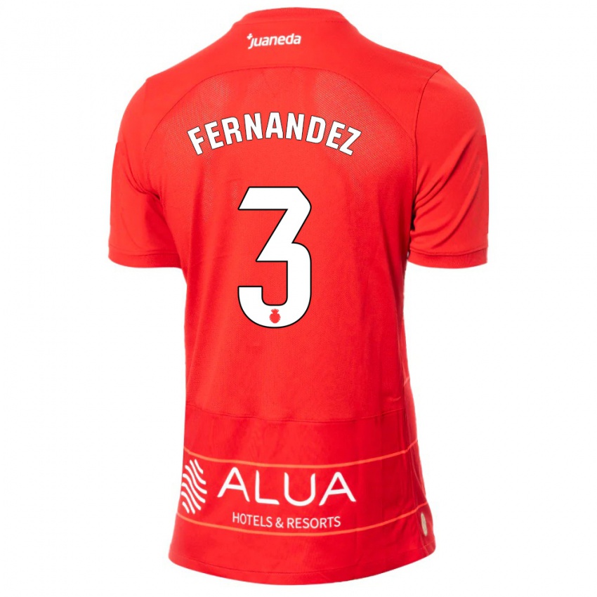 Niño Camiseta Marcos Fernández #3 Rojo 1ª Equipación 2023/24 La Camisa Chile