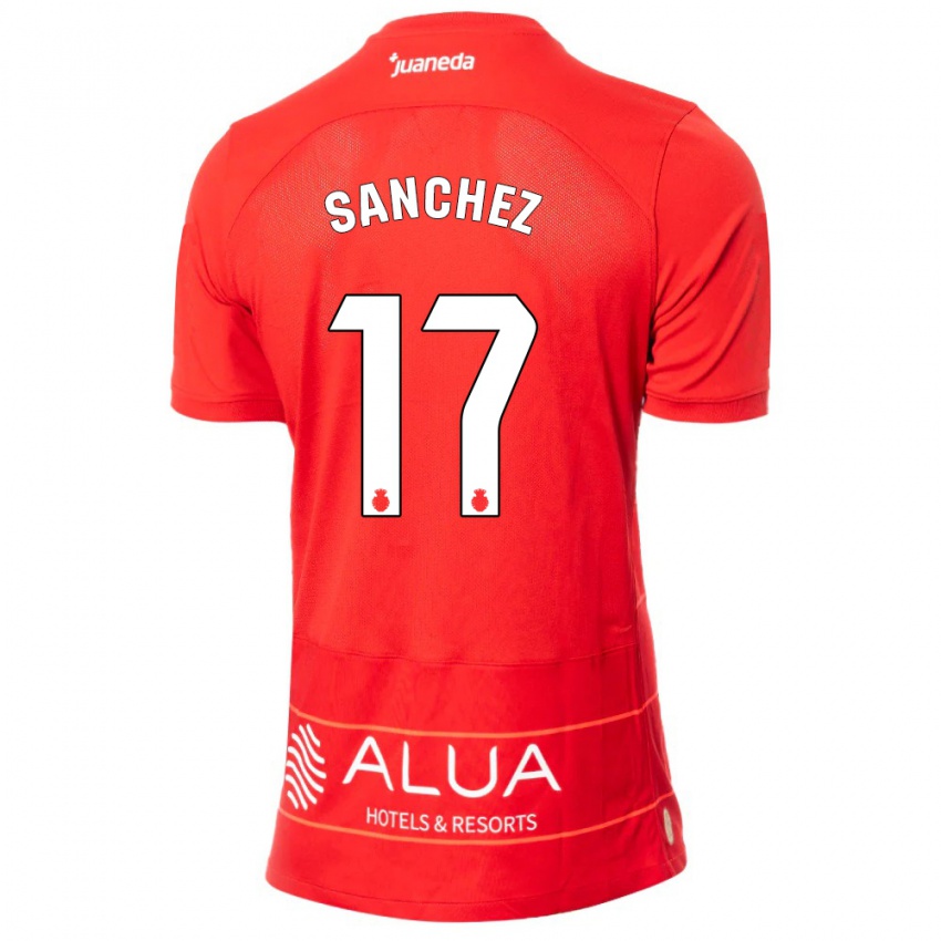 Niño Camiseta Avelino Sánchez #17 Rojo 1ª Equipación 2023/24 La Camisa Chile