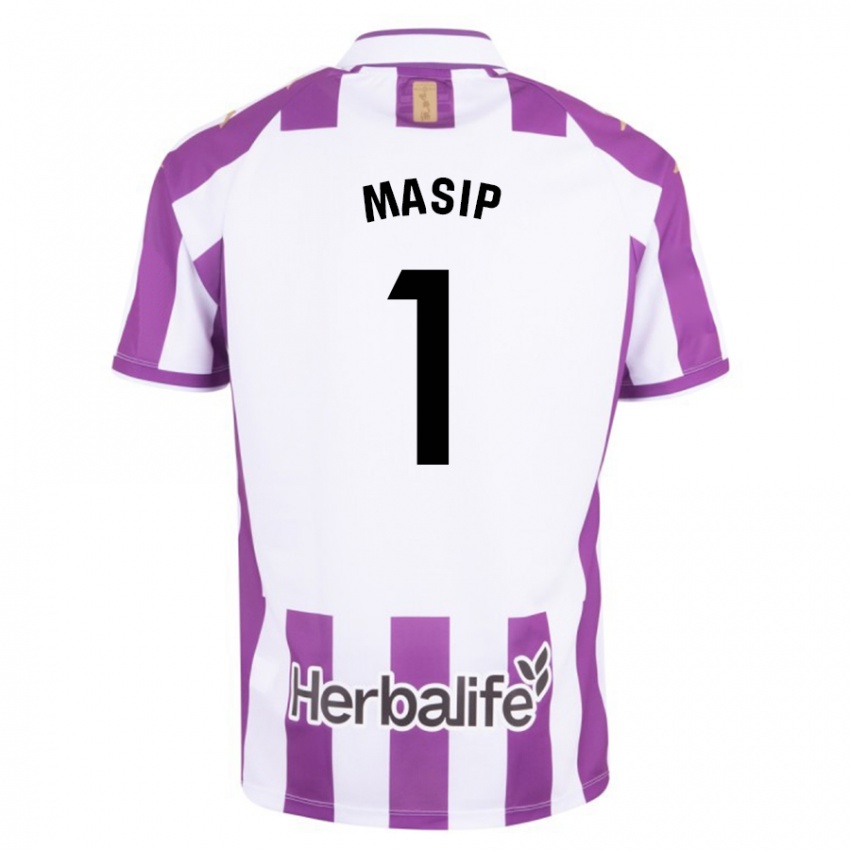 Niño Camiseta Jordi Masip #1 Morado 1ª Equipación 2023/24 La Camisa Chile