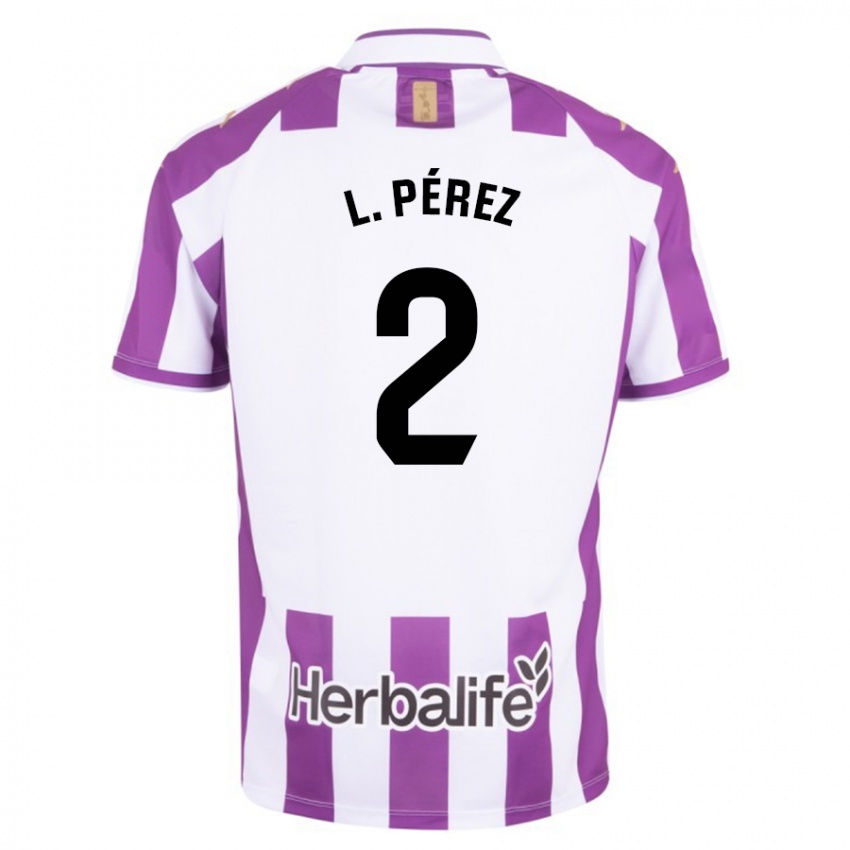 Niño Camiseta Luis Pérez #2 Morado 1ª Equipación 2023/24 La Camisa Chile