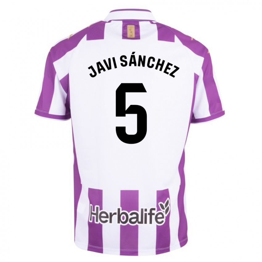 Niño Camiseta Javi Sánchez #5 Morado 1ª Equipación 2023/24 La Camisa Chile