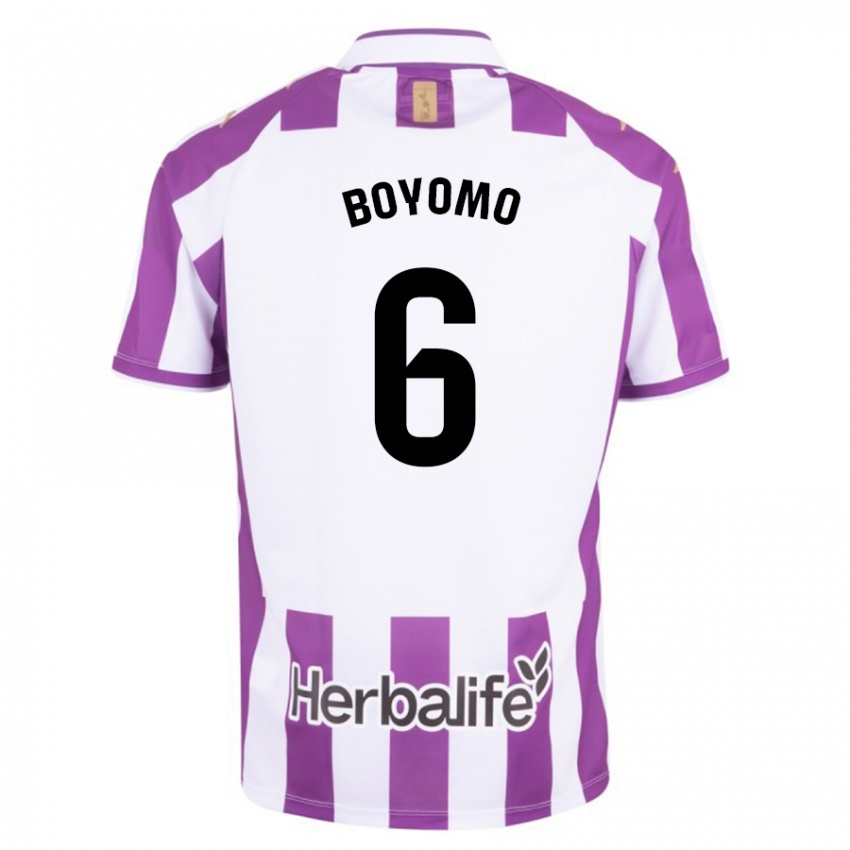 Niño Camiseta Enzo Boyomo #6 Morado 1ª Equipación 2023/24 La Camisa Chile