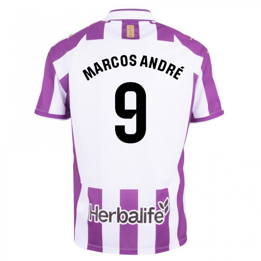 Niño Camiseta Marcos André #9 Morado 1ª Equipación 2023/24 La Camisa Chile