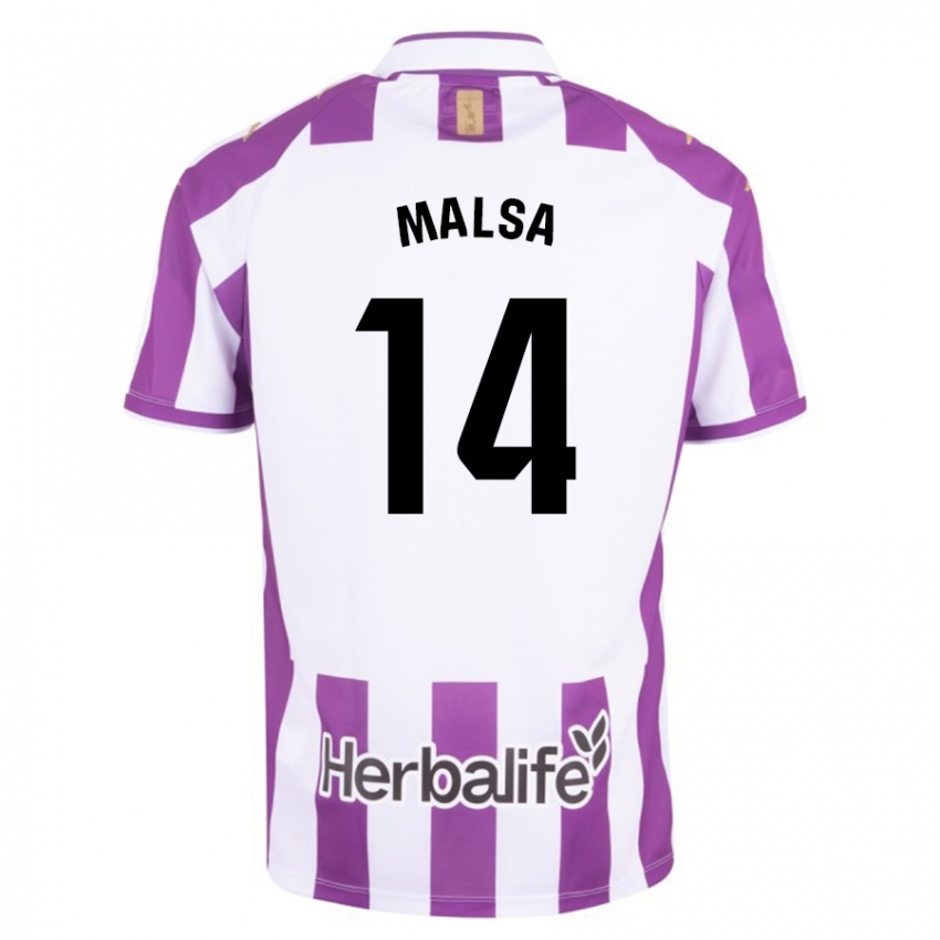 Niño Camiseta Mickaël Malsa #14 Morado 1ª Equipación 2023/24 La Camisa Chile