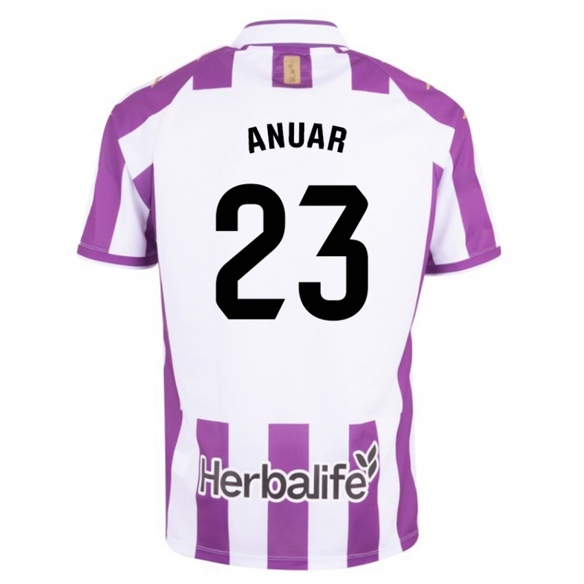 Niño Camiseta Anuar #23 Morado 1ª Equipación 2023/24 La Camisa Chile