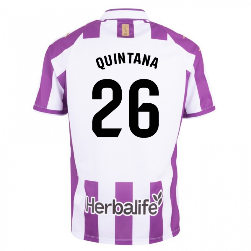 Niño Camiseta Alberto Quintana #26 Morado 1ª Equipación 2023/24 La Camisa Chile