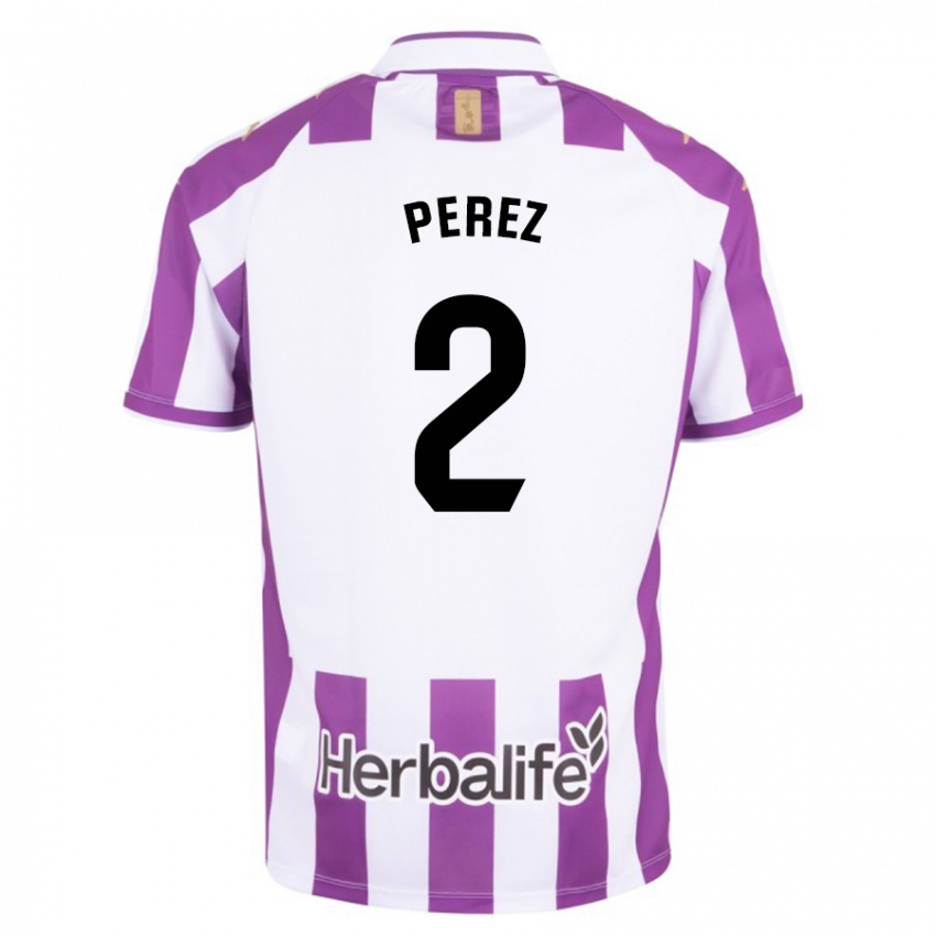 Niño Camiseta Iker Pérez #2 Morado 1ª Equipación 2023/24 La Camisa Chile