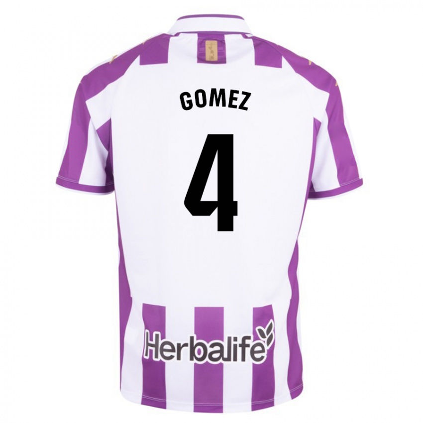 Niño Camiseta Adrián Gómez #4 Morado 1ª Equipación 2023/24 La Camisa Chile