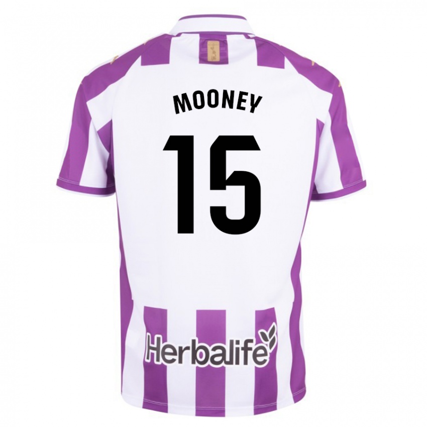 Niño Camiseta Fionn Mooney #15 Morado 1ª Equipación 2023/24 La Camisa Chile