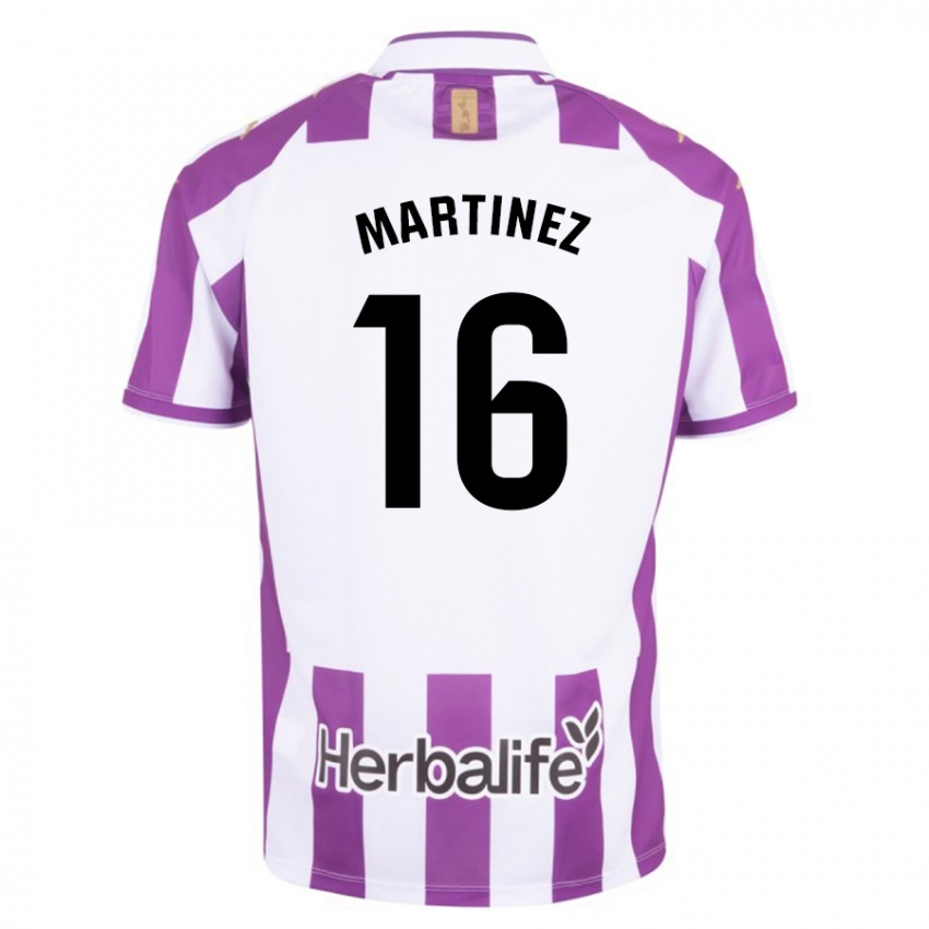 Niño Camiseta Jesús Martínez #16 Morado 1ª Equipación 2023/24 La Camisa Chile