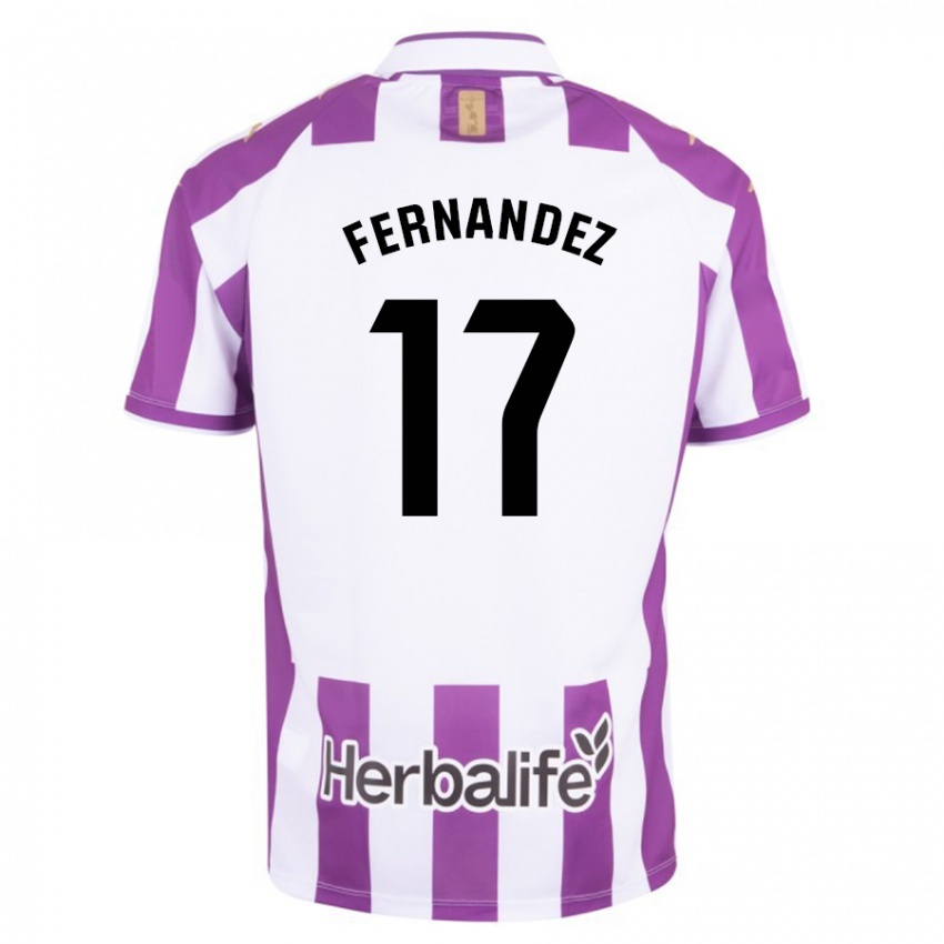 Niño Camiseta Dani Fernández #17 Morado 1ª Equipación 2023/24 La Camisa Chile