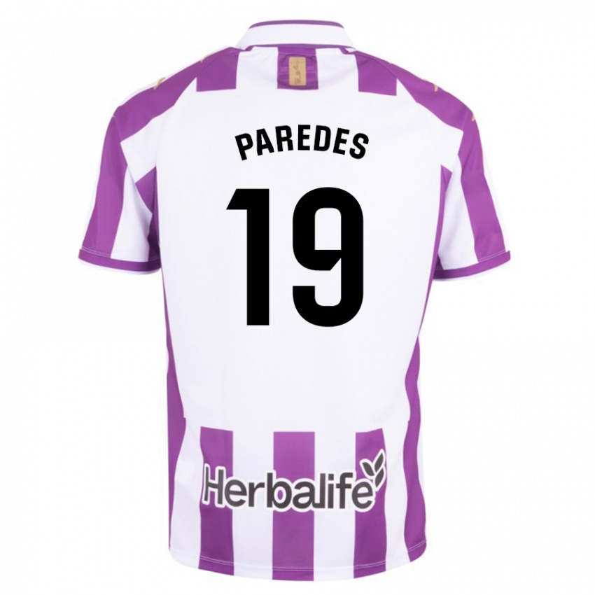 Niño Camiseta Yago Paredes #19 Morado 1ª Equipación 2023/24 La Camisa Chile