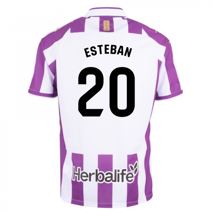 Niño Camiseta Sergio Esteban #20 Morado 1ª Equipación 2023/24 La Camisa Chile