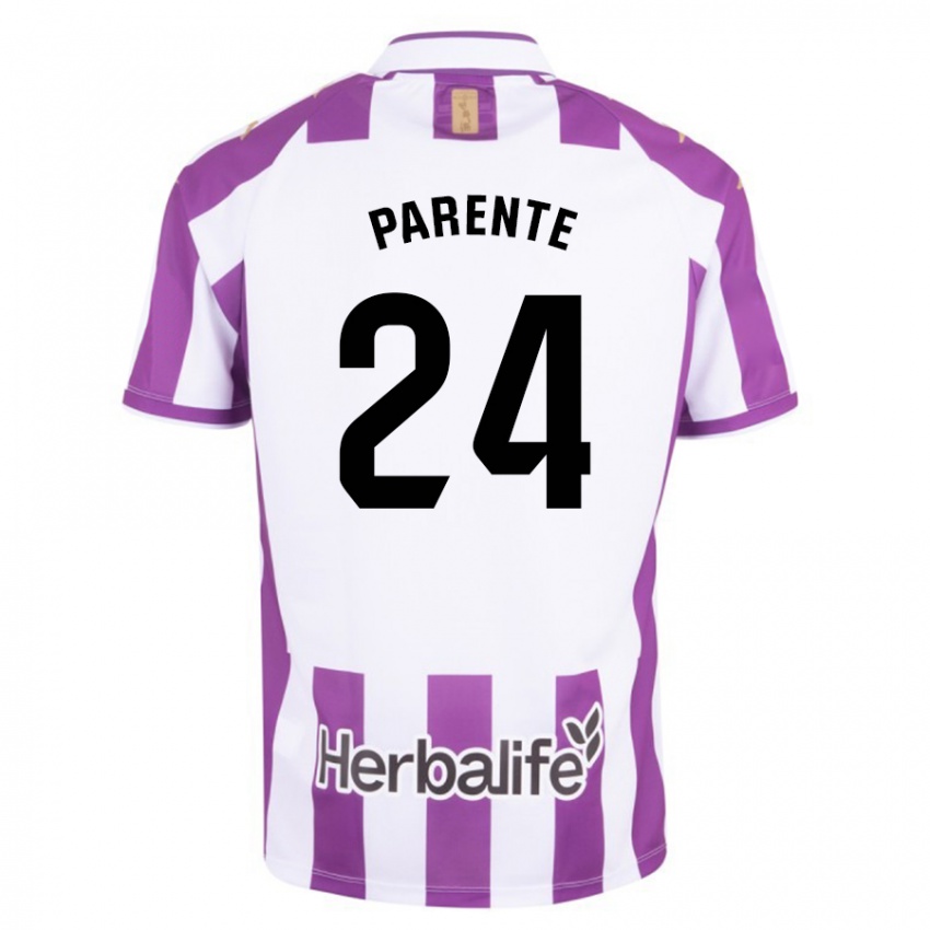 Niño Camiseta Iago Parente #24 Morado 1ª Equipación 2023/24 La Camisa Chile