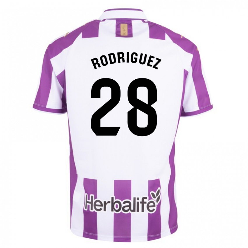 Niño Camiseta Yago Rodríguez #28 Morado 1ª Equipación 2023/24 La Camisa Chile