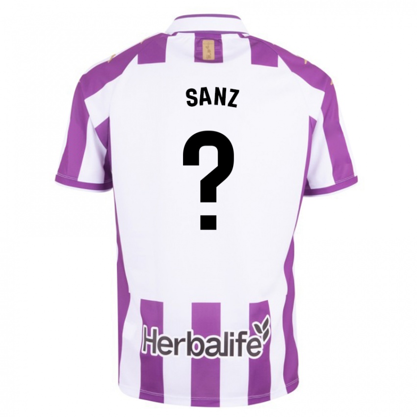 Niño Camiseta David Sanz #0 Morado 1ª Equipación 2023/24 La Camisa Chile