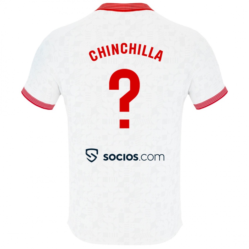 Niño Camiseta Gustavo Chinchilla #0 Blanco 1ª Equipación 2023/24 La Camisa Chile