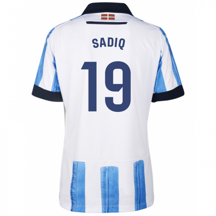 Niño Camiseta Umar Sadiq #19 Azul Blanco 1ª Equipación 2023/24 La Camisa Chile