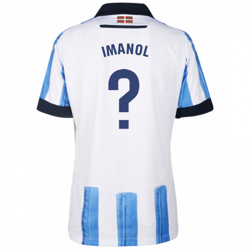 Niño Camiseta Imanol #0 Azul Blanco 1ª Equipación 2023/24 La Camisa Chile