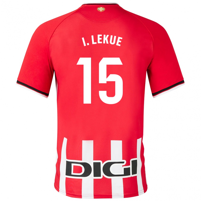 Niño Camiseta Iñigo Lekue #15 Rojo 1ª Equipación 2023/24 La Camisa Chile