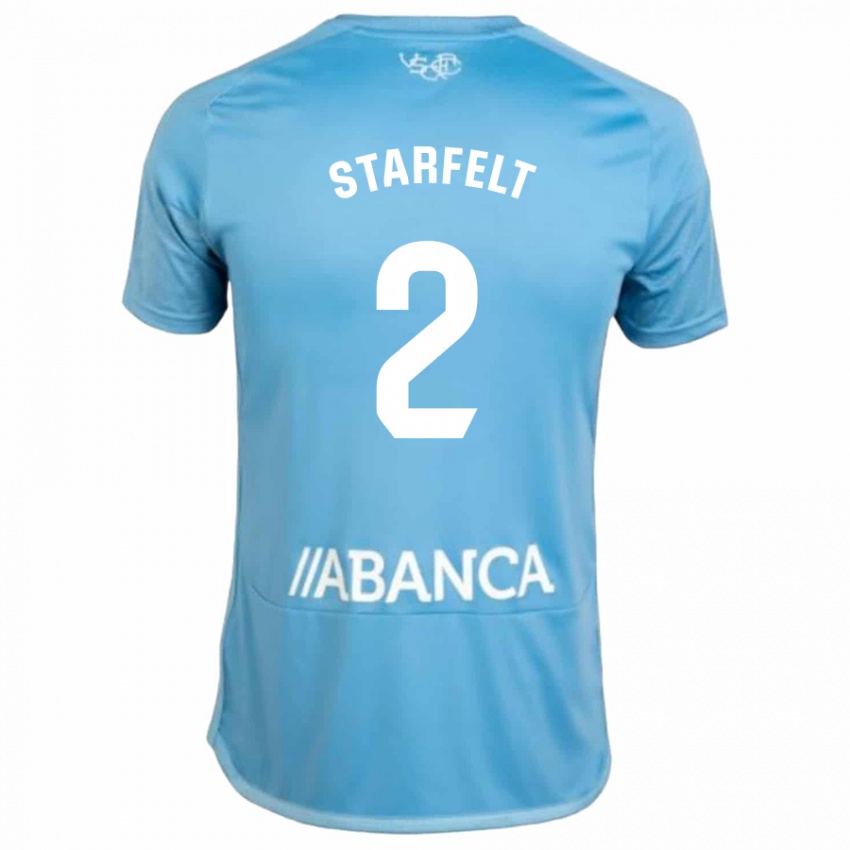 Niño Camiseta Carl Starfelt #2 Azul 1ª Equipación 2023/24 La Camisa Chile