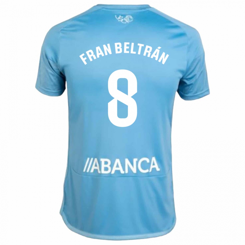 Niño Camiseta Fran Beltrán #8 Azul 1ª Equipación 2023/24 La Camisa Chile