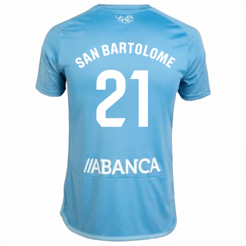 Niño Camiseta Víctor San Bartolomé #21 Azul 1ª Equipación 2023/24 La Camisa Chile