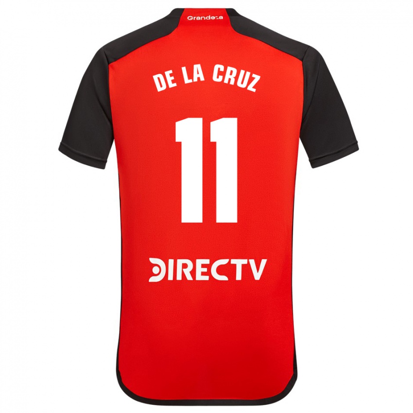 Niño Camiseta Nicolas De La Cruz #11 Rojo 2ª Equipación 2023/24 La Camisa Chile