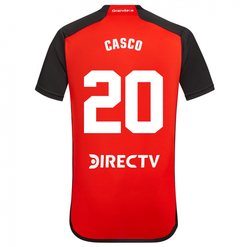 Niño Camiseta Milton Casco #20 Rojo 2ª Equipación 2023/24 La Camisa Chile