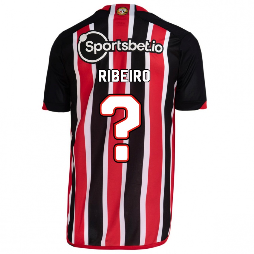 Niño Camiseta Thiago Ribeiro #0 Azul Rojo 2ª Equipación 2023/24 La Camisa Chile