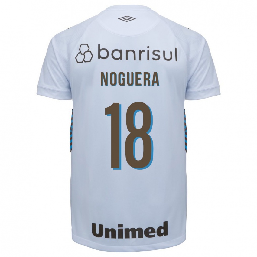 Niño Camiseta Freddy Noguera #18 Blanco 2ª Equipación 2023/24 La Camisa Chile