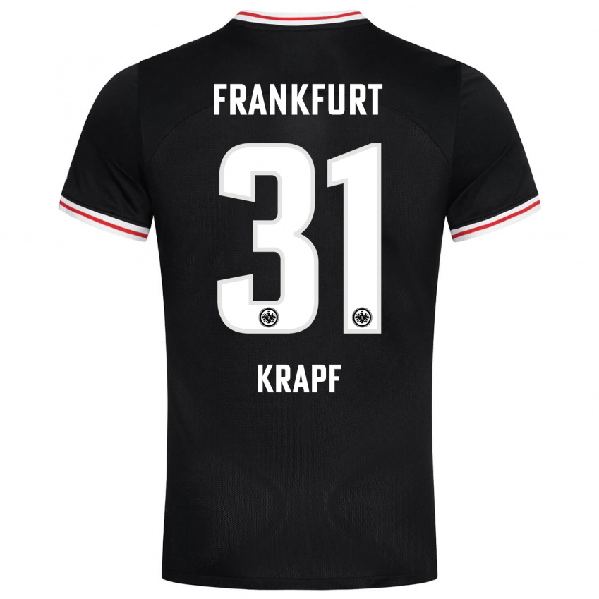 Niño Camiseta Maximilian Krapf #31 Negro 2ª Equipación 2023/24 La Camisa Chile