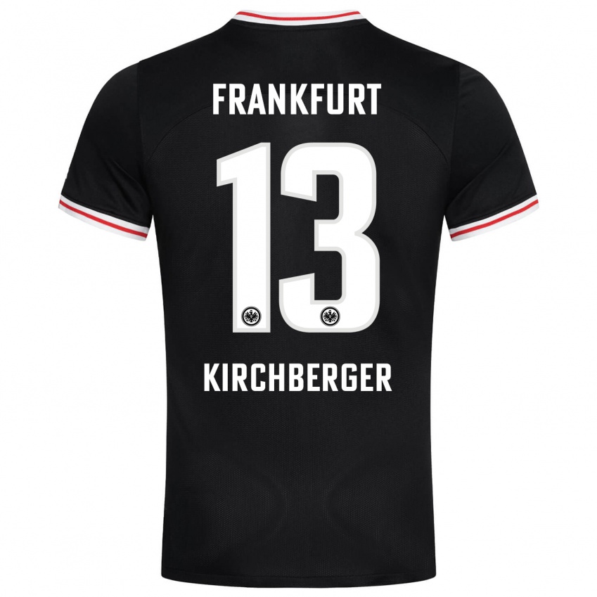 Niño Camiseta Virginia Kirchberger #13 Negro 2ª Equipación 2023/24 La Camisa Chile