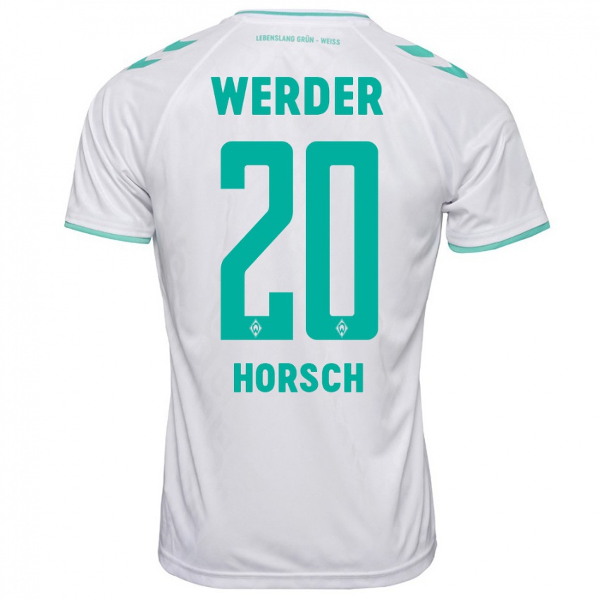 Niño Camiseta Jonas Horsch #20 Blanco 2ª Equipación 2023/24 La Camisa Chile