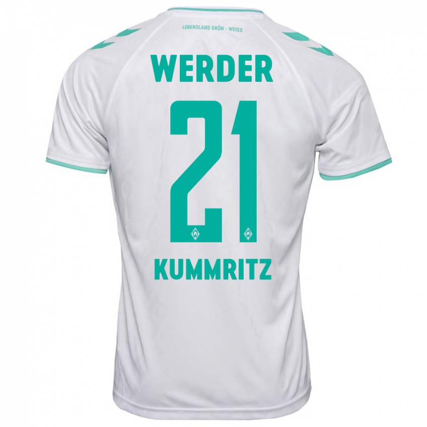 Niño Camiseta Liam Kümmritz #21 Blanco 2ª Equipación 2023/24 La Camisa Chile