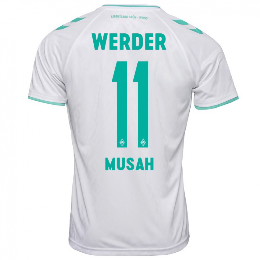 Niño Camiseta Salim Musah #11 Blanco 2ª Equipación 2023/24 La Camisa Chile