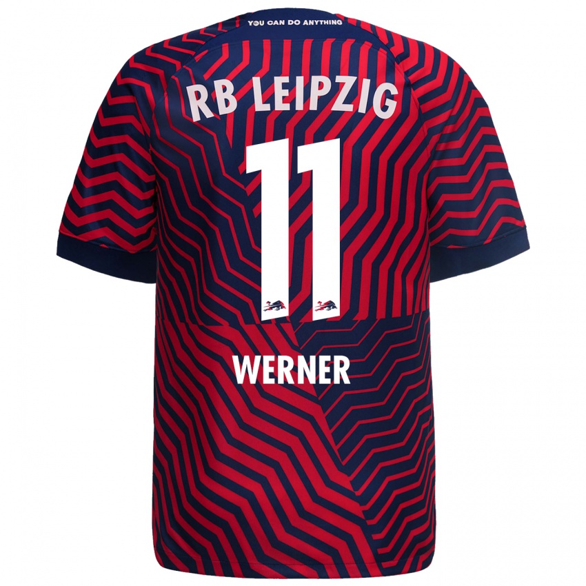 Niño Camiseta Timo Werner #11 Azul Rojo 2ª Equipación 2023/24 La Camisa Chile