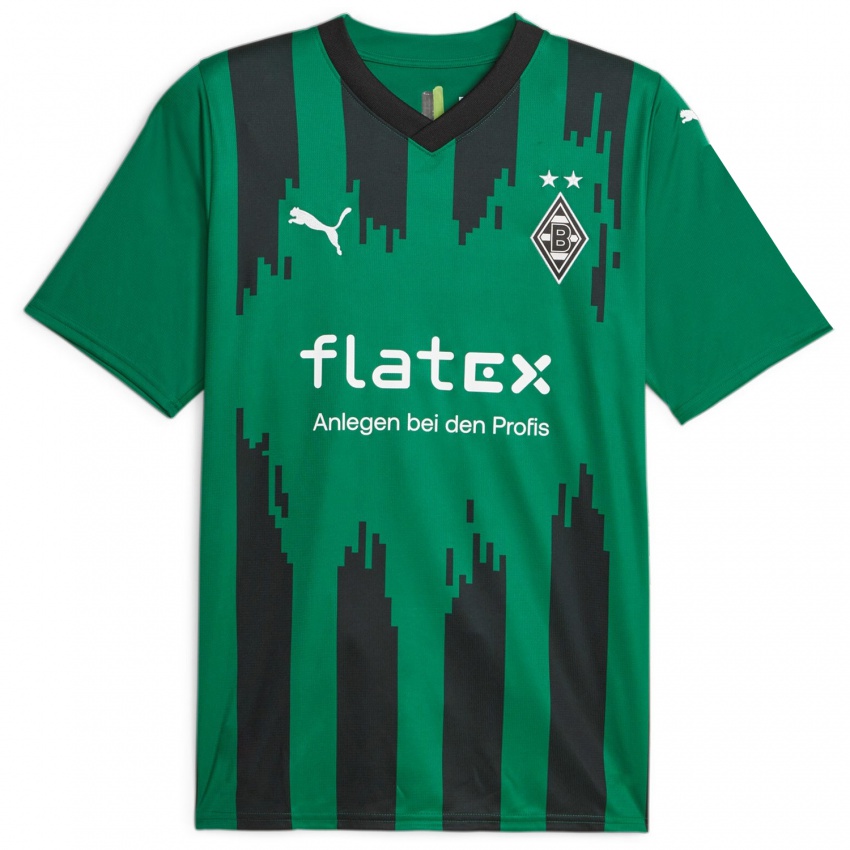 Niño Camiseta Engjell Krasniqi #0 Verde Negro 2ª Equipación 2023/24 La Camisa Chile