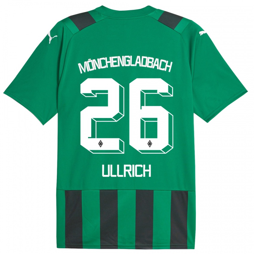 Niño Camiseta Lukas Ullrich #26 Verde Negro 2ª Equipación 2023/24 La Camisa Chile