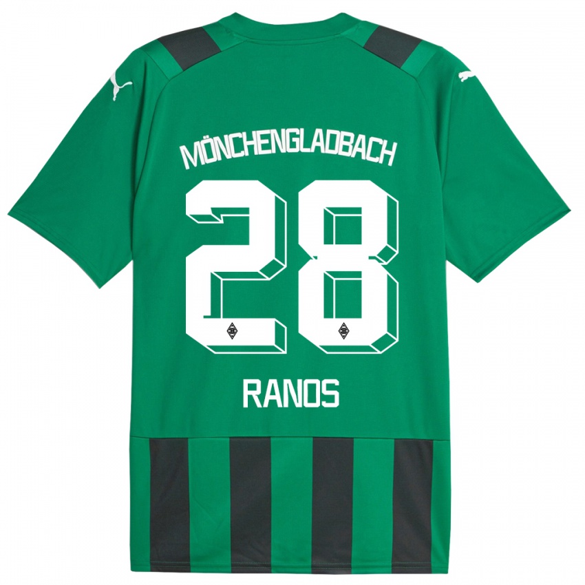 Niño Camiseta Grant-Leon Ranos #28 Verde Negro 2ª Equipación 2023/24 La Camisa Chile