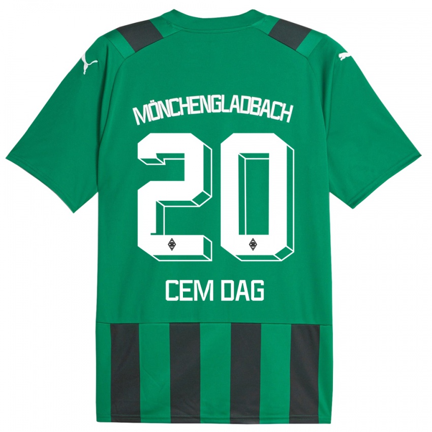 Niño Camiseta Cem Dag #20 Verde Negro 2ª Equipación 2023/24 La Camisa Chile