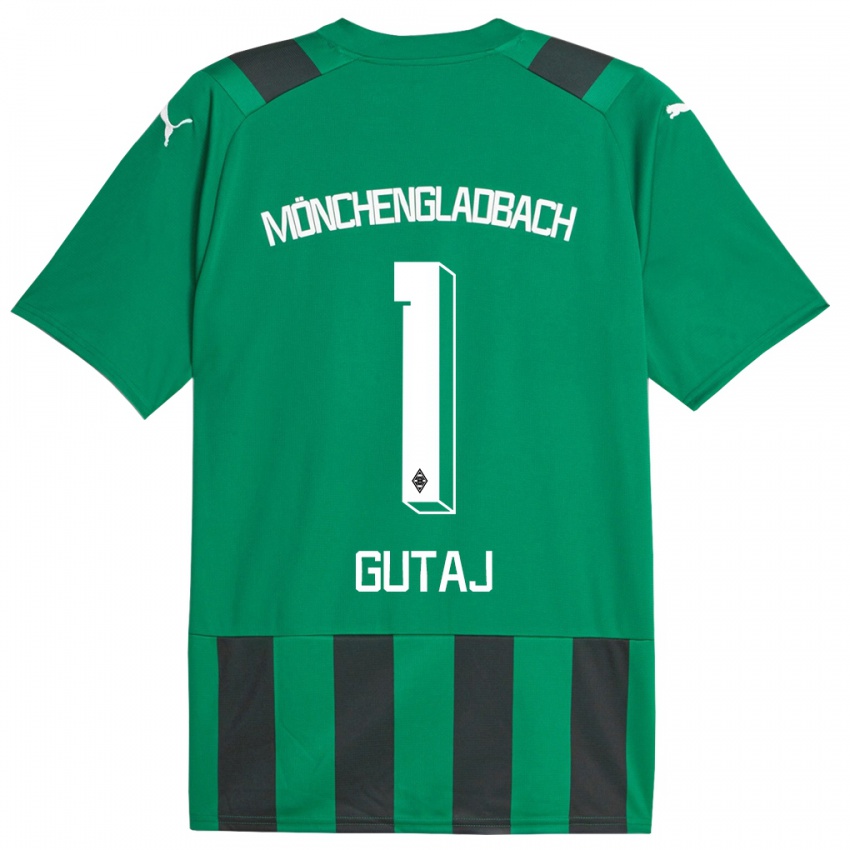 Niño Camiseta Lindsay Gutaj #1 Verde Negro 2ª Equipación 2023/24 La Camisa Chile