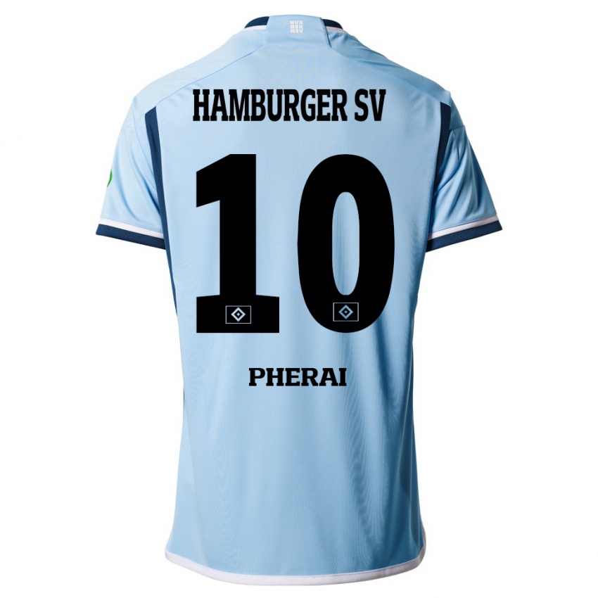 Niño Camiseta Immanuel Pherai #10 Azul 2ª Equipación 2023/24 La Camisa Chile