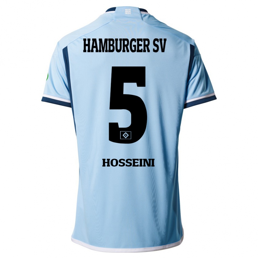 Niño Camiseta Reza Hosseini #5 Azul 2ª Equipación 2023/24 La Camisa Chile