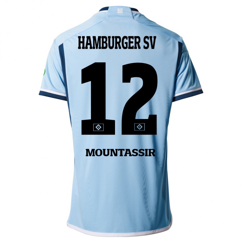 Niño Camiseta Youssef Mountassir #12 Azul 2ª Equipación 2023/24 La Camisa Chile