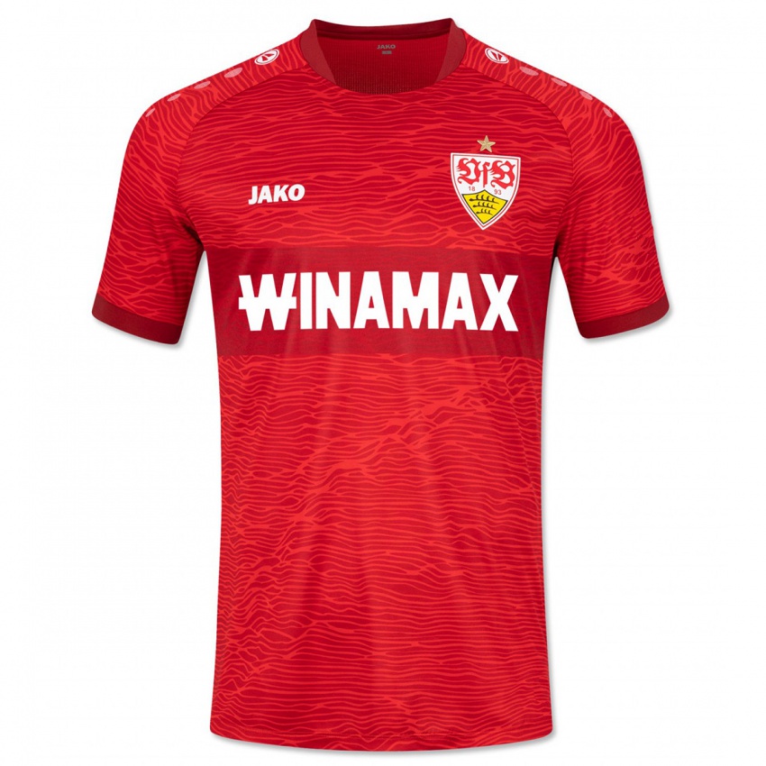 Niño Camiseta Lukas Sonnenwald #27 Rojo 2ª Equipación 2023/24 La Camisa Chile